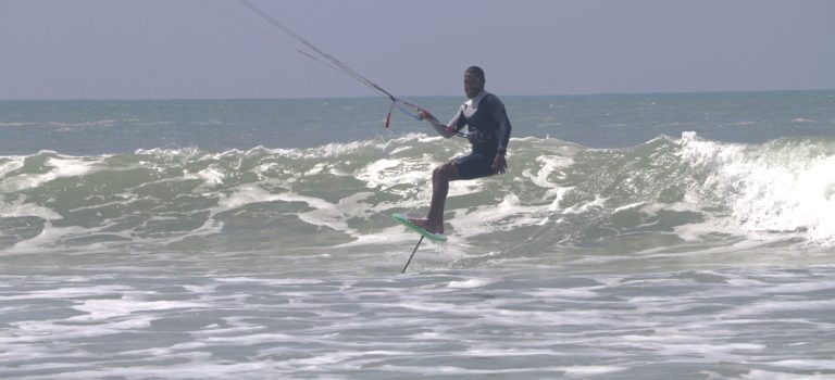Foil Kitesurfing session in Essaouira