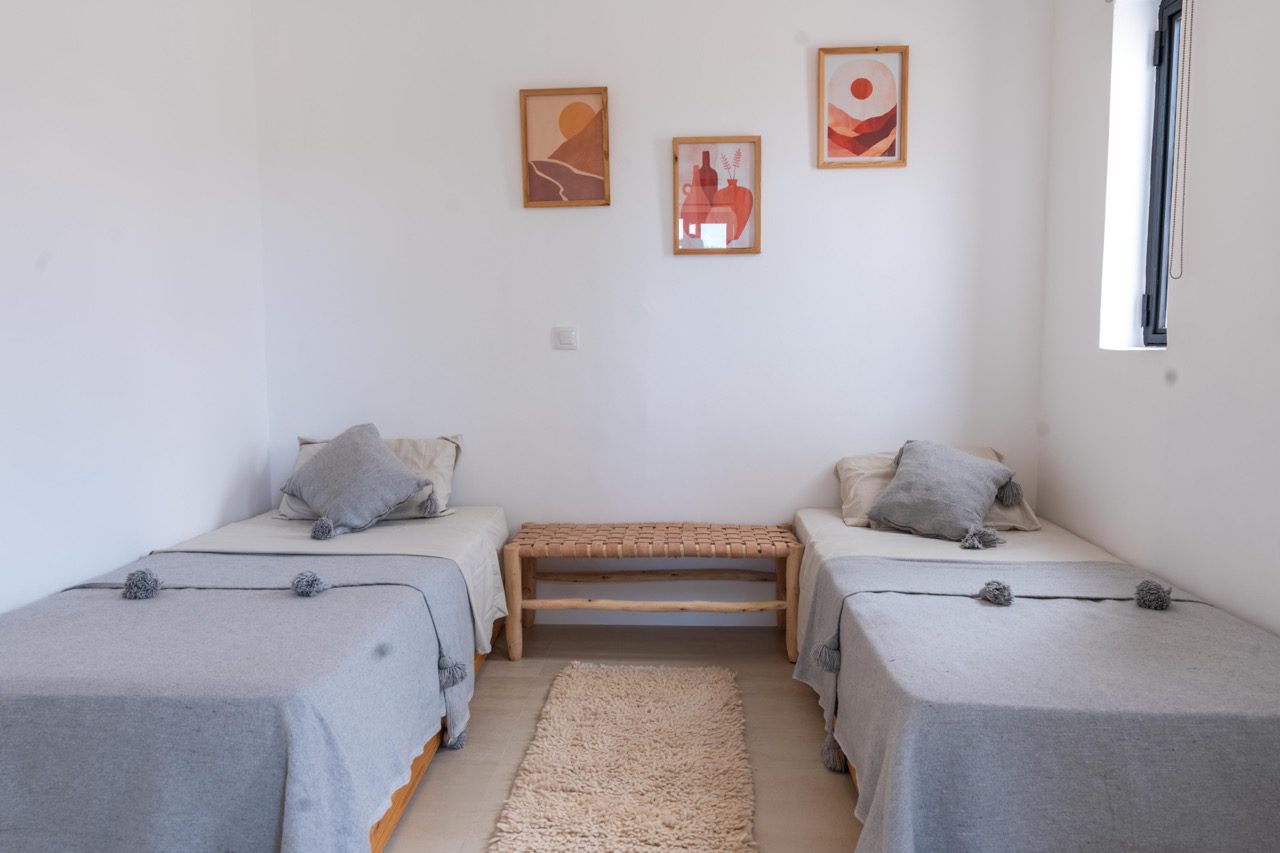 Twin Room Zephyr, Villa Zephyr, surf camp Essaouira